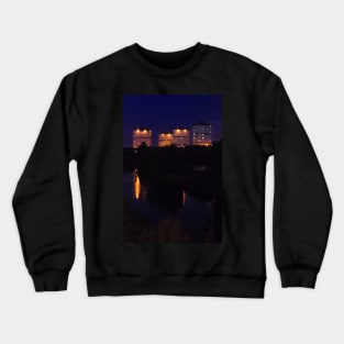 Scottish nightscape in North Glasgow Crewneck Sweatshirt